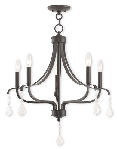 Laurel 5 Light 24 inch English Bronze Chandelier Ceiling Light