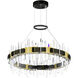 Aya LED Pearl Black Chandelier Ceiling Light