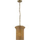 Alora Mood Kai 1 Light 11.13 inch Brushed Gold Pendant Ceiling Light