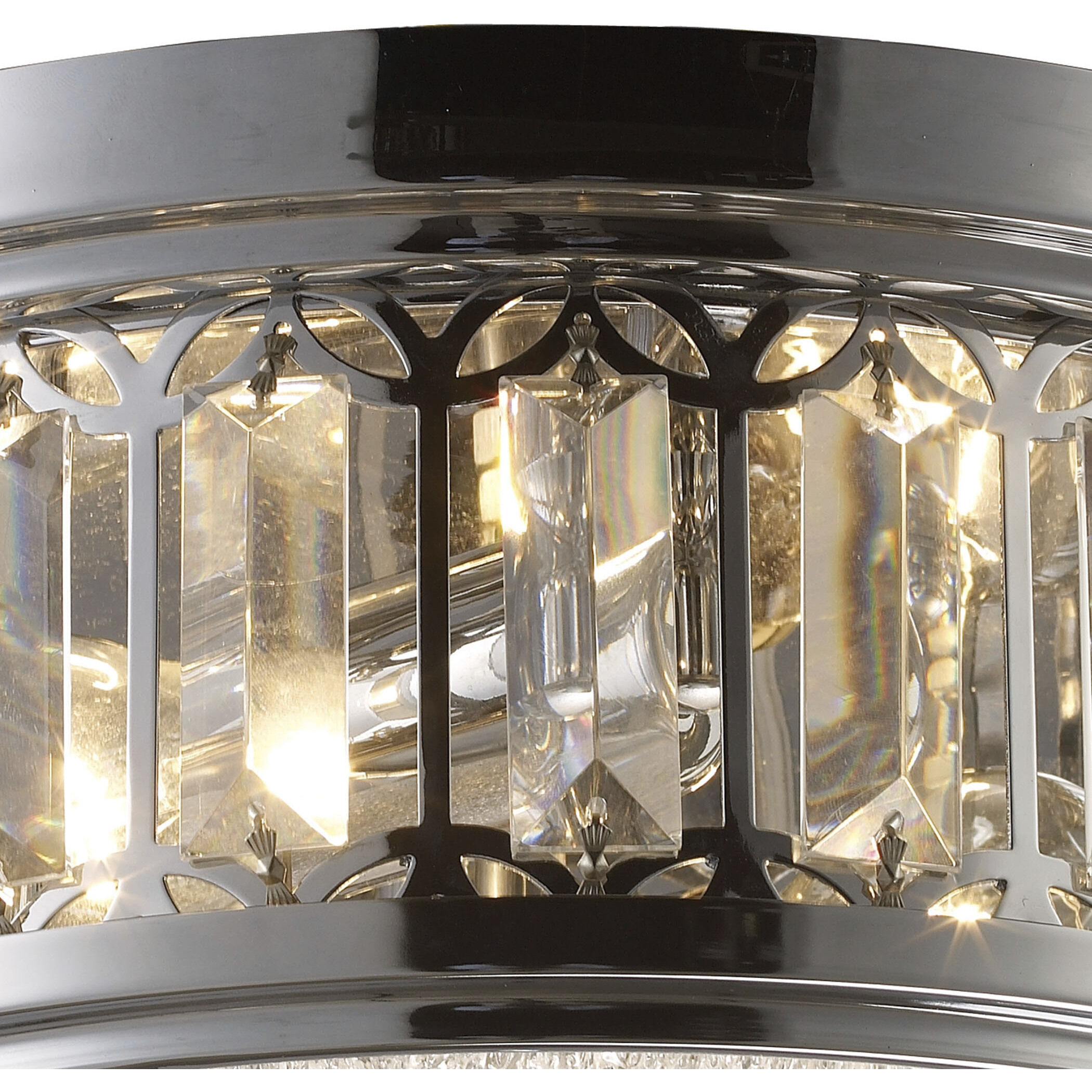 Salena 2 Light 13 inch Polished Chrome Flush Mount Ceiling Light