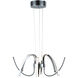 Canada LED 17.7 inch Chrome Chandelier Ceiling Light