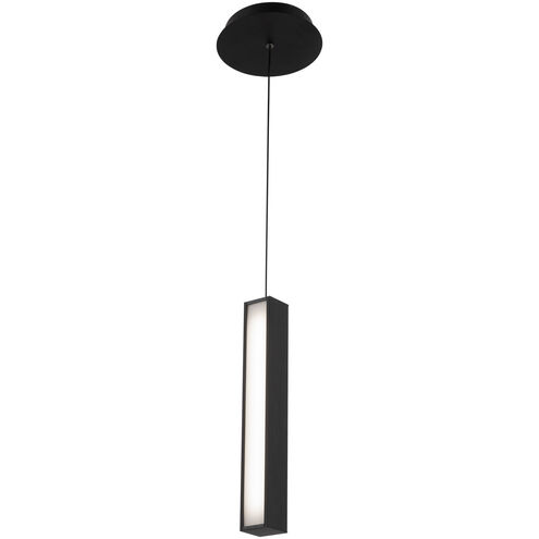 Chaos LED 7.13 inch Black Pendant Ceiling Light in 14in.