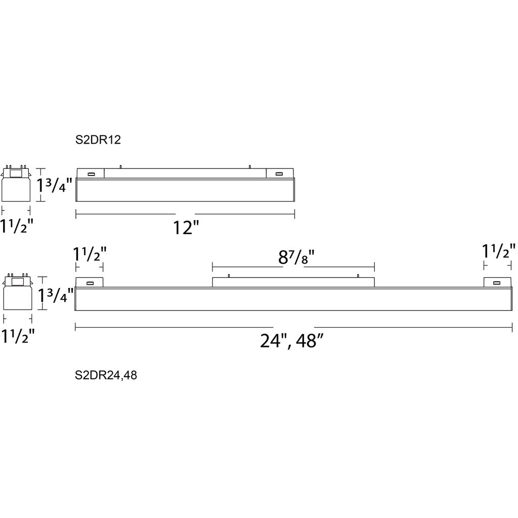 Ventrix 1 Light 48 Black Track Fixtures Ceiling Light
