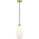 Ballston Cindyrella 1 Light 7 inch Satin Gold Mini Pendant Ceiling Light