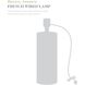 Demi John 26.5 inch 150.00 watt Clear Table Lamp Portable Light, Large