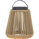 Sea Scape 14.5 inch 3.00 watt Midnight Outdoor Rechargeable Table Lamp, Solar