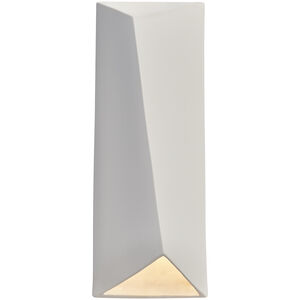 Ambiance LED 6 inch Bisque ADA Wall Sconce Wall Light, Closed Top Fixture, Diagonal