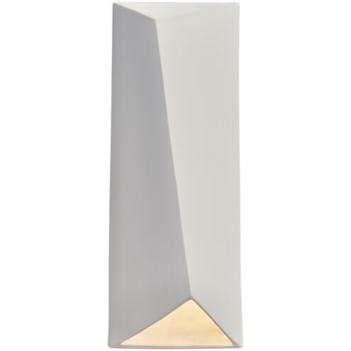 Ambiance LED 6 inch Bisque ADA Wall Sconce Wall Light in Incandescent, Closed Top Fixture, Diagonal
