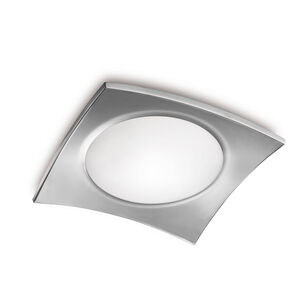 Basic 1 Light 16 inch Matte Aluminum Flush Mount Ceiling Light