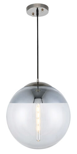 Beckett 1 Light 16 inch Polished Nickel Pendant Ceiling Light, Urban Classic