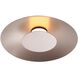 Yep Luma LED 11.75 inch Coffee Silver Flush Mount Ceiling Light