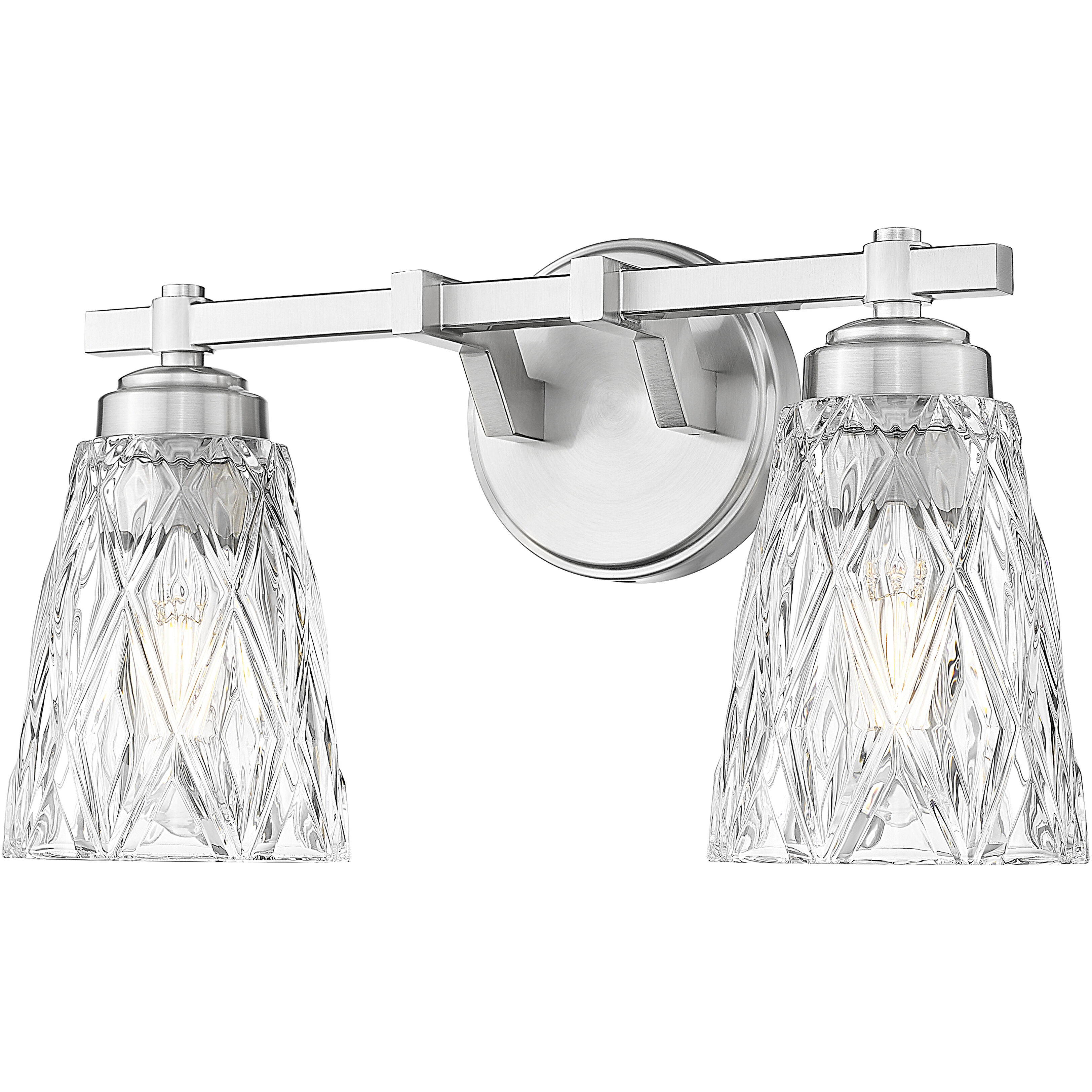 Andree Vanity Wall Light in Brushed Nickel