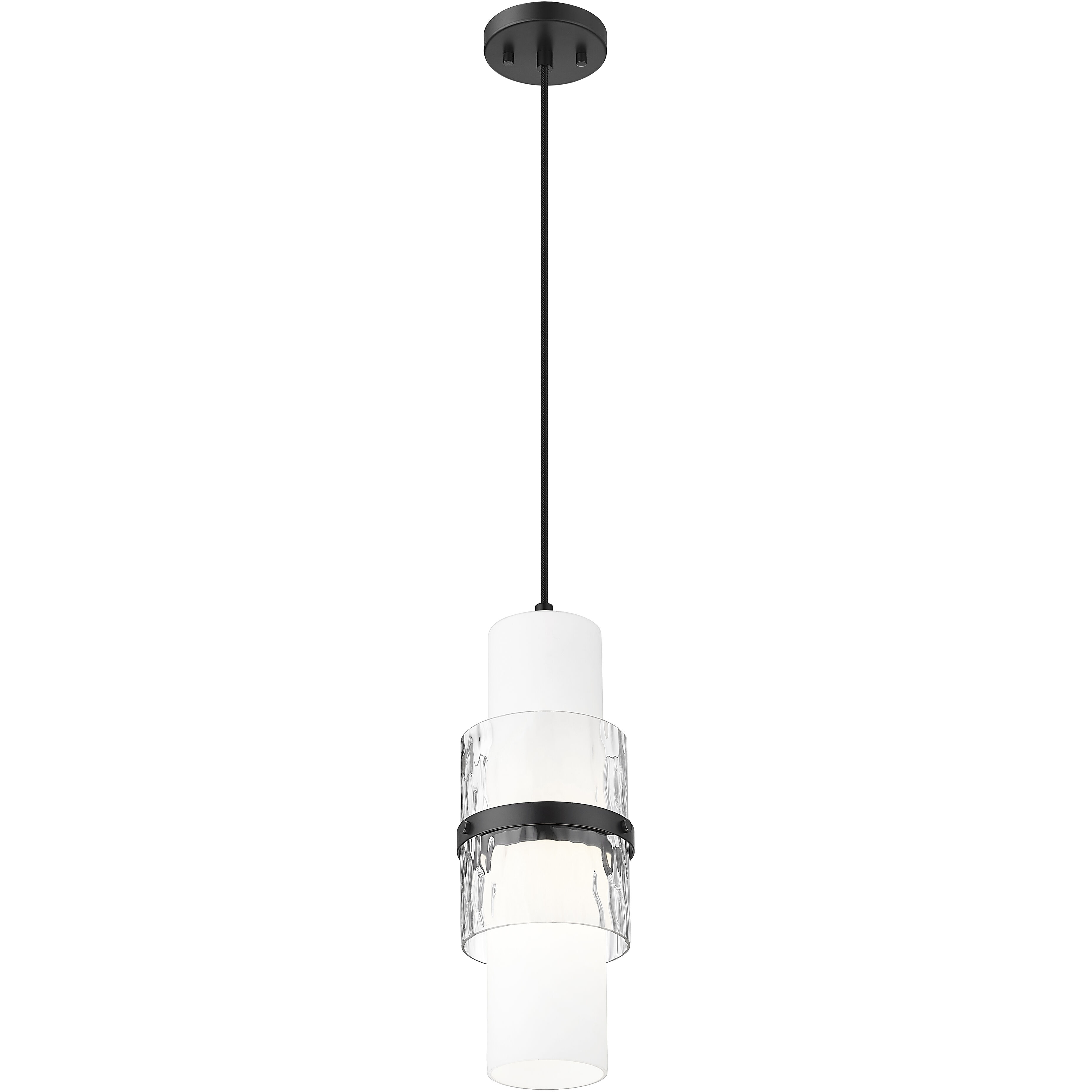 Cayden 1 Light 6.5 inch Matte Black Pendant Ceiling Light