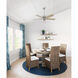 Crestfield 52 inch Brushed Nickel with Bleached Grey Pine/Natural Wood Blades Ceiling Fan