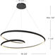 Ampersand Pendant Ceiling Light in Brushed Nickel