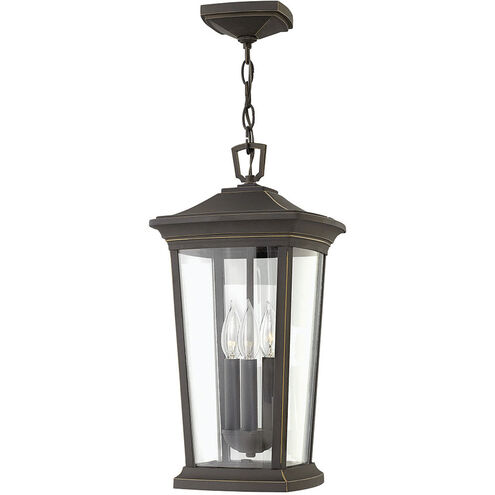Bromley 3 Light 10 inch Oil Rubbed Bronze Outdoor Hanging Lantern in Non-LED