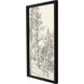Tree Study Black and Beige and Neutral Framed Art