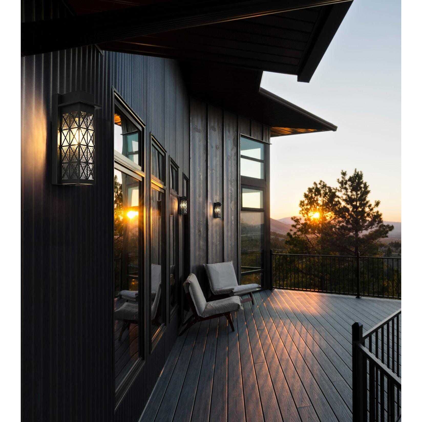 Wildey 1 Light 13 inch Black Outdoor Wall Sconce