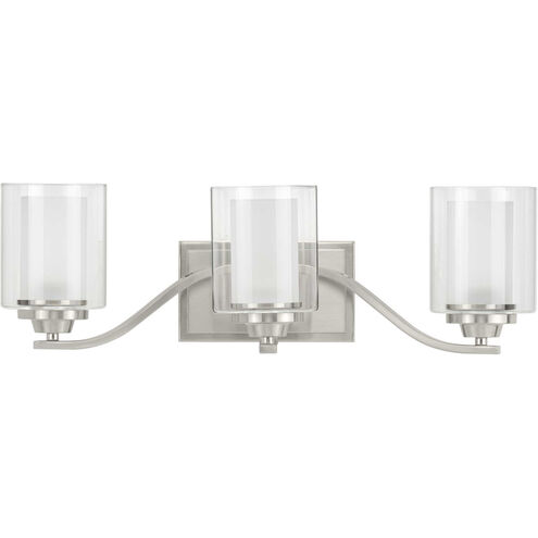 Kene 3 Light 23 inch Brushed Nickel Bath Vanity Wall Light