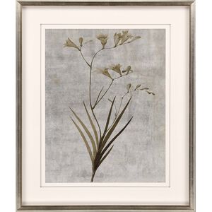Earth Balance Neutral and Brown and Gray and Metallic Framed Art