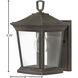 Bromley Outdoor Wall Mount Lantern in Oil Rubbed Bronze
