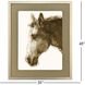 Equine Reflection Brown and Beige Framed Art