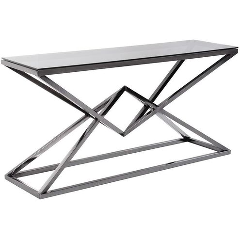Pinnacle 63 inch Nickel Console Table
