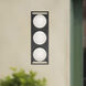 Alora Mood Amelia 3 Light Black Outdoor Wall Light