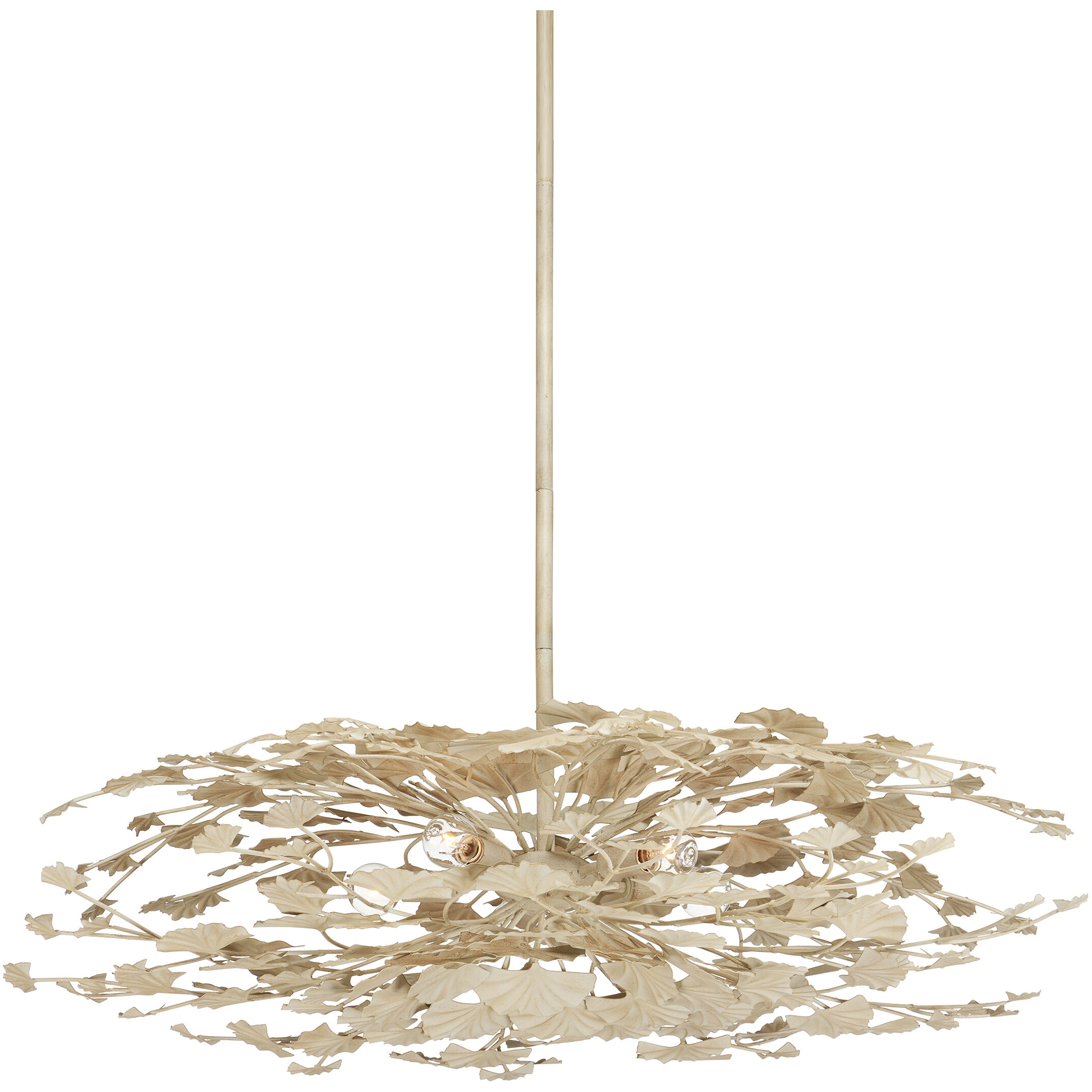 Maidenhair 5 Light 39.5 inch Antique Pearl Semi-Flush Mount Ceiling Light