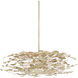 Maidenhair 5 Light 39.5 inch Antique Pearl Semi-Flush Mount Ceiling Light