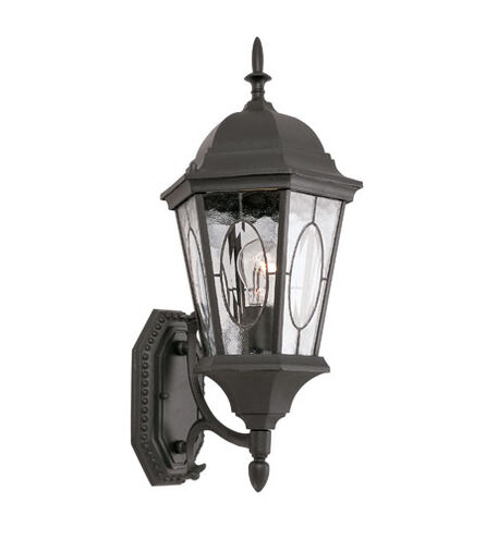 Signature 1 Light 21 inch Swedish Iron Outdoor Wall Lantern