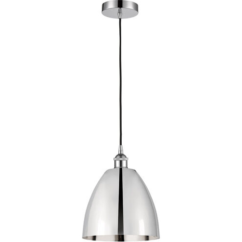 Edison Dome LED 9 inch Polished Chrome Mini Pendant Ceiling Light