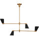 TOB by Thomas O'Brien Signoret 4 Light 48.13 inch Burnished Brass Chandelier Ceiling Light