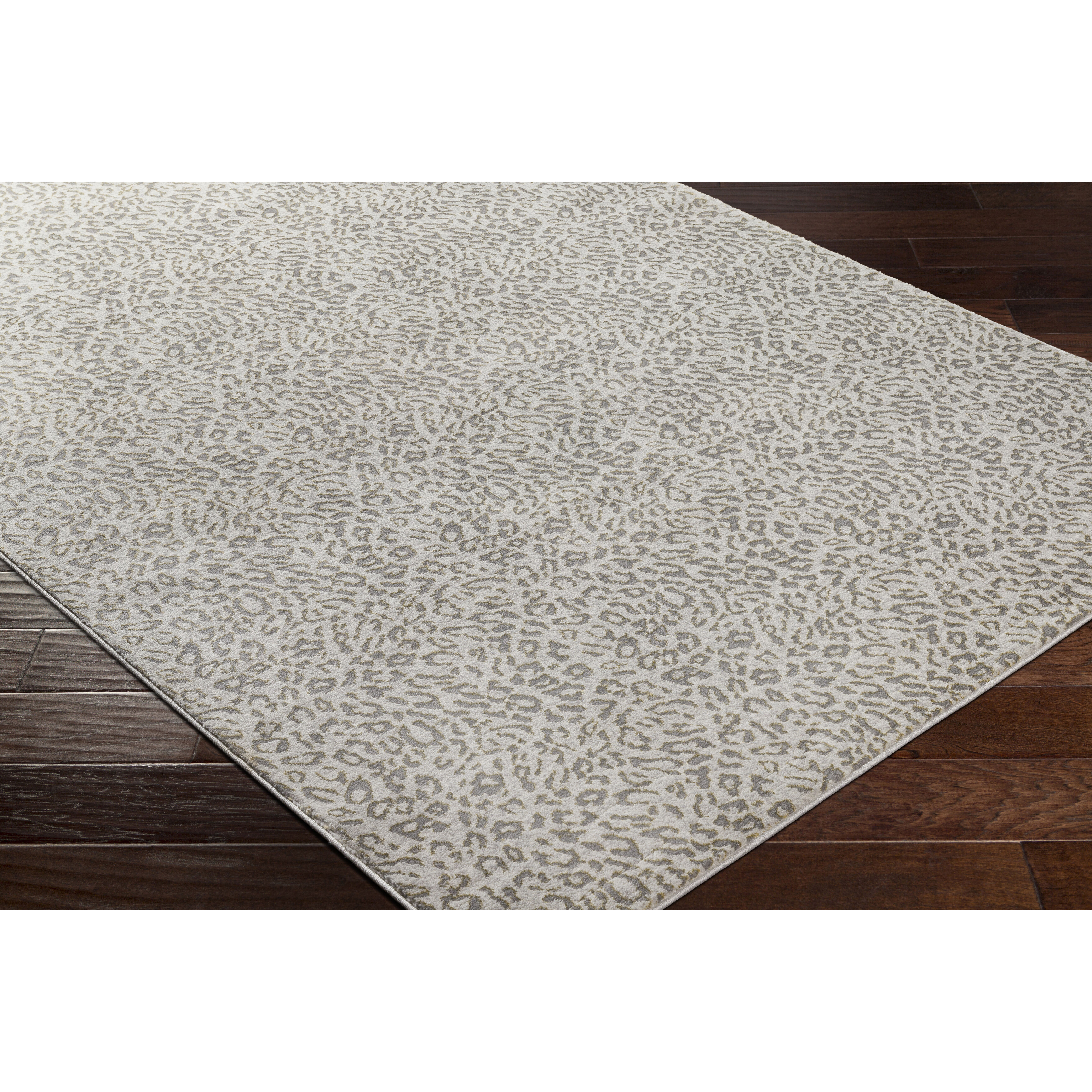 Tibetan 114 X 79 inch Medium Gray Rug, Rectangle