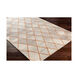 Eaton 108 X 72 inch Brown/Mustard/Orange Handmade Rug in 6 x 9, Rectangle