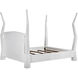 Patras White Wash Bed, California King