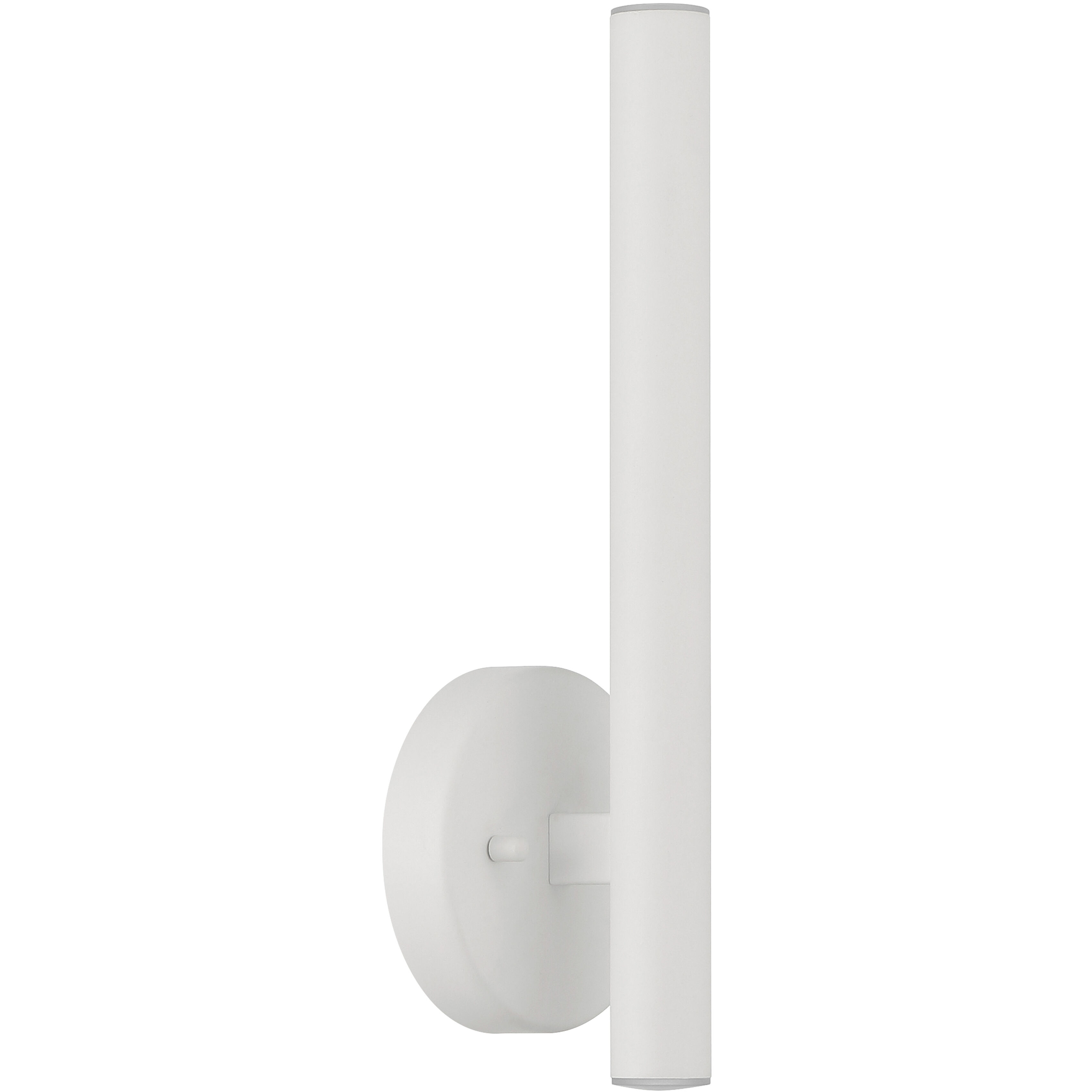 Pipeline 2 Light 1.25 inch Matte White ADA Wall Sconce Wall Light