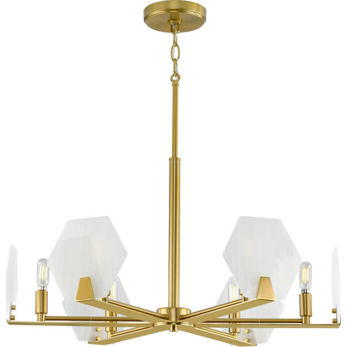 Rae 6 Light 26.88 inch Brushed Bronze Chandelier Ceiling Light, Design Series