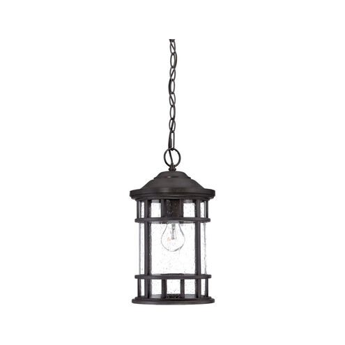 Vista II 1 Light 9 inch Black Coral Exterior Hanging Lantern