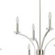 Florian 8 Light 36 inch Polished Nickel and Clear Chandelier Ceiling Light