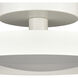 Nancy LED 13.75 inch Matte White Semi Flush Mount Ceiling Light