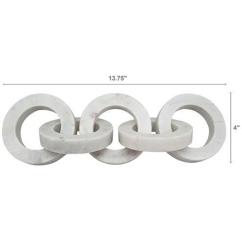 Anita White Marble Chain