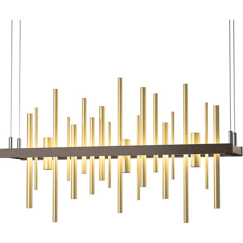 Cityscape LED 25.5 inch Bronze and Modern Brass Pendant Ceiling Light in Bronze/Modern Brass