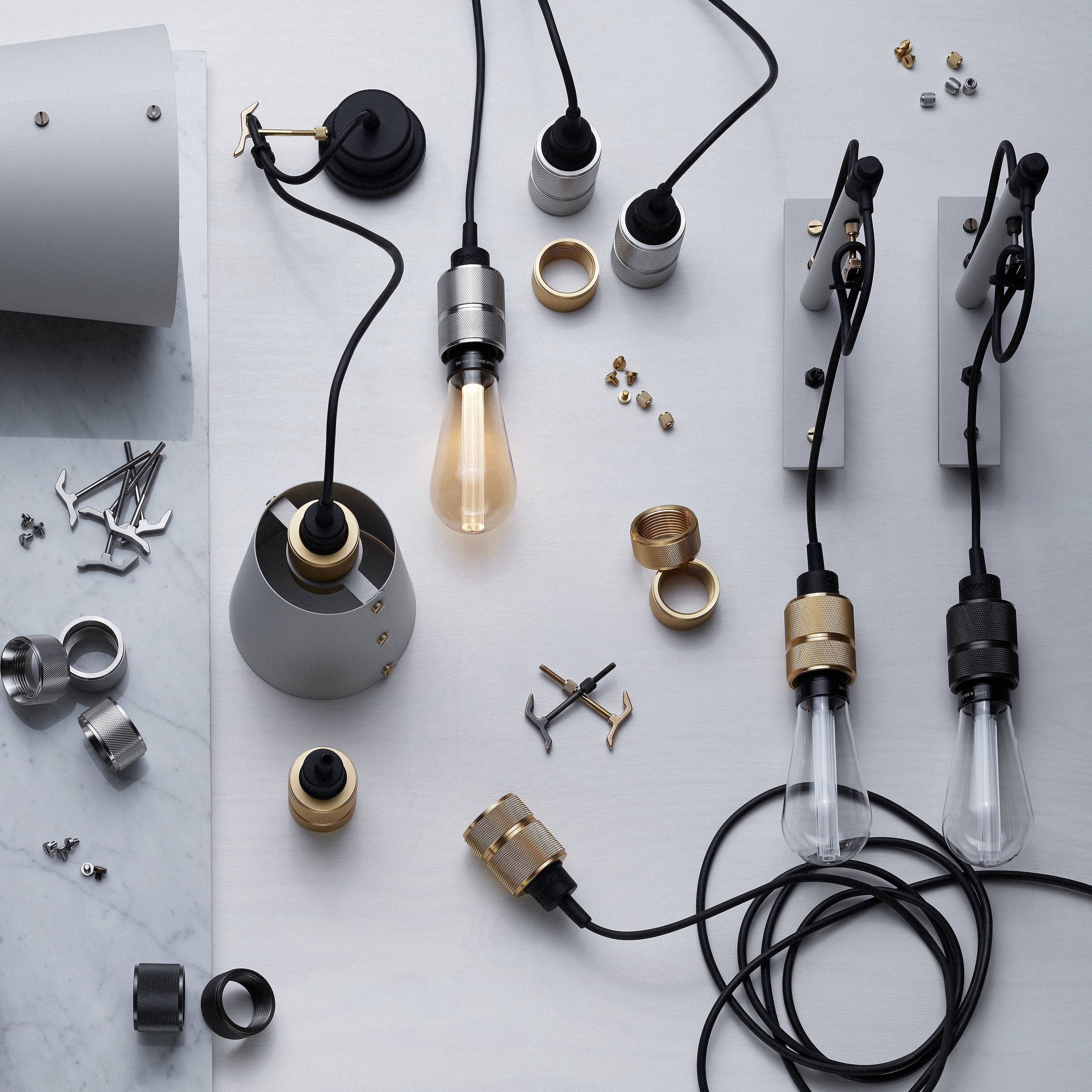 Hooked Wall Light in Graphite / Smoked Bronze