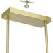 Manhattan LED 48 inch Brushed Gold Linear Chandelier Ceiling Light
