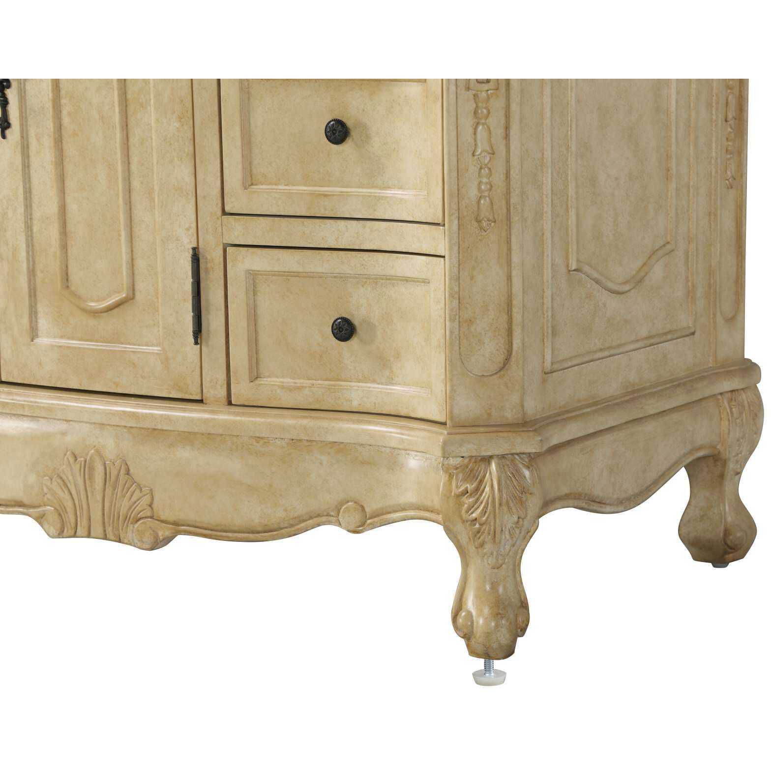 Danville 36 X 36 inch Antique Beige Bathroom Vanity Cabinet