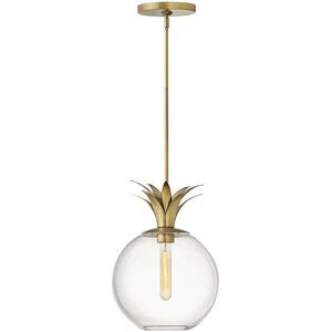 Palma LED 11 inch Heritage Brass Indoor Pendant Ceiling Light