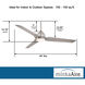 Java 54 inch Brushed Nickel Wet with Silver Blades Outdoor Ceiling Fan