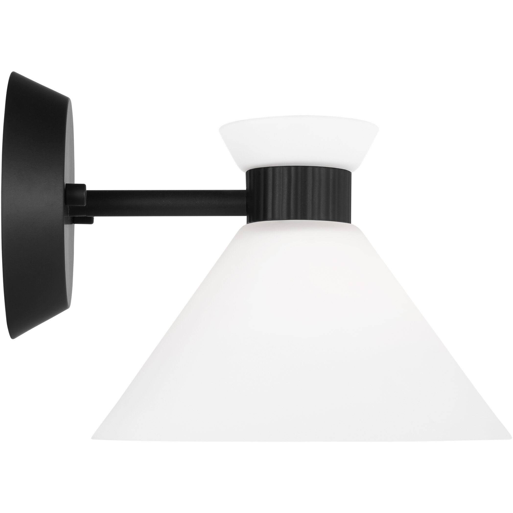 Drew & Jonathan Belcarra 1 Light 7.5 inch Midnight Black Sconce Wall Light