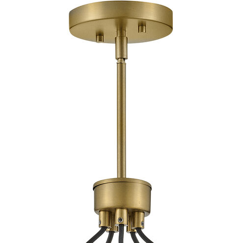 Rumi LED 30 inch Lacquered Brass Chandelier Ceiling Light